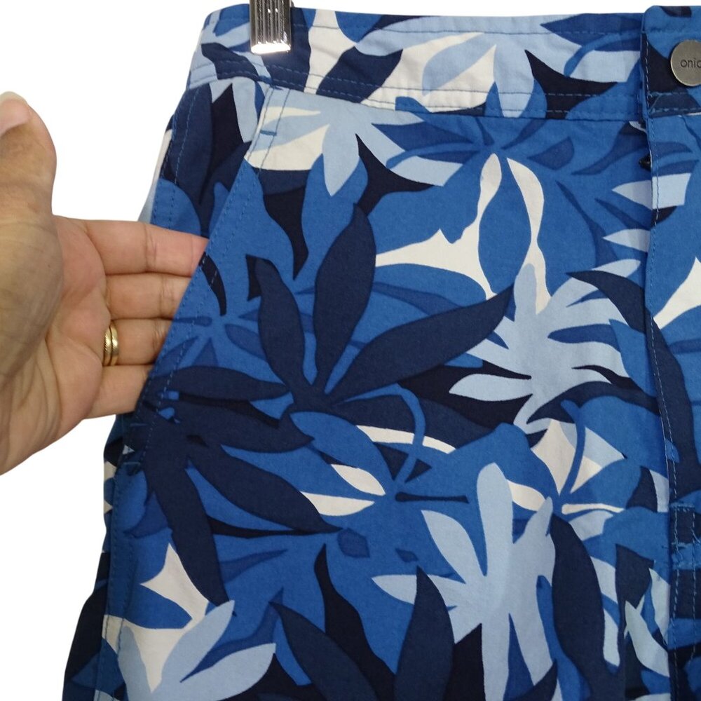 Onia Calder Blue Tropical Hawaiian Swim Trunks Men Size S Beach Vacay Summer - Picture 2 of 12
